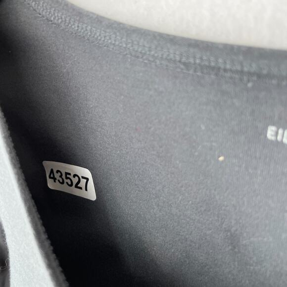 EILEEN FISHER Top S Cotton Interlock Jersey Scoop Neck 3/4 Sleeve Gray - Picture 13 of 13